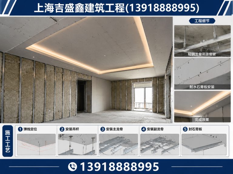 普陀区隔墙吊顶工程展示图